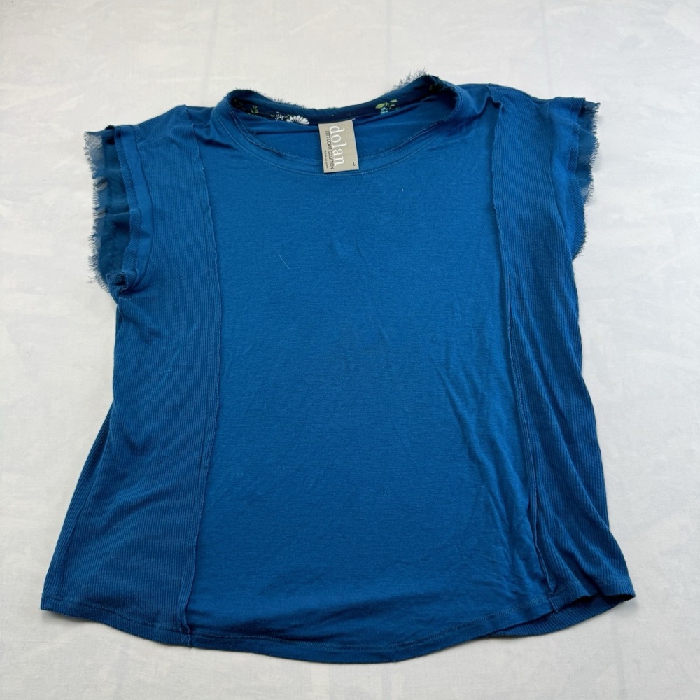 dolan Deep Teal Blue Long Sleeve Top